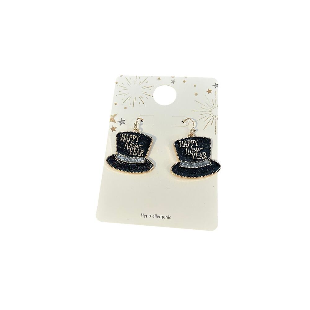Happy New Year Hypo - Allergenic Earrings
